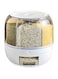 PIOJNYEN Grain Storage Container Dispenser, 22Lbs rice dispenser rotating, 360&deg; rotating food dispenser One-Click Output rice Storage Round Grain Dispenser Kitchen for Small Grains, Beans, Rice