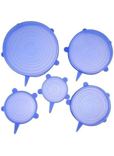 Of 6 Silicone Stretch Lids12 Pack Of Various Sizes To Fit Various Size And Shape Of Containersreusable Durable And Expandable Food Covers Keeping Food Freshdishwasher And Freeze Multicolour