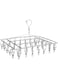 Emand Clothes Drying Rack with 40 Clips, Stainless Steel Laundry Hanging Clip Rack for Balcony and Courtyard, Suitable for Socks, Underwear, Drying Towels and Baby Clothes Upgrade