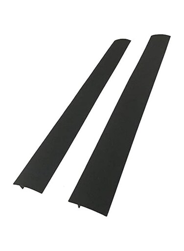 COOLBABY 25in Kitchen Silicone Heat Resistant Stove Counter Gap Cover Stovetop - Set of 2 (Black)
