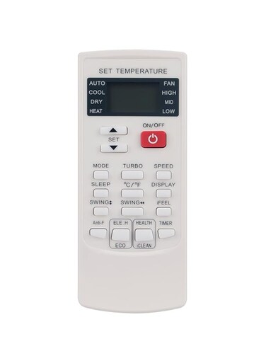 Allimity YKR-H/102E Replaced Remote Control Compatible with AUX YKR-H/002E YKR-H/101E YKR-H/006E Air Conditioner