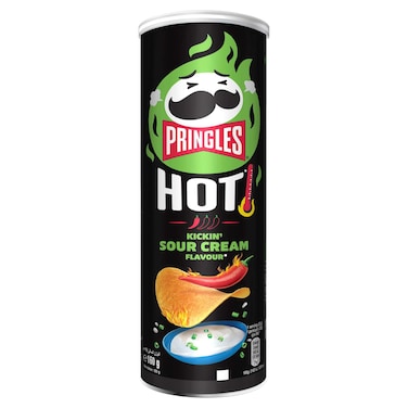 Pringles Hot Kicking Sour Cream Flavour Potato Chips, 160g