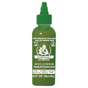 Dek Som Boon Green Sriracha Hot Chili Sauce, 280g
