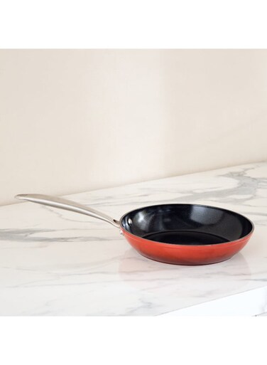 Box Induction Fry Pan - Red and Black - 24 cm