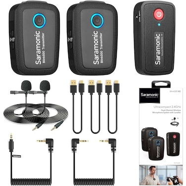 Saramonic Blink Series Wireless 4-in-1 Audio Recording Kit, Black, Blink500 B2