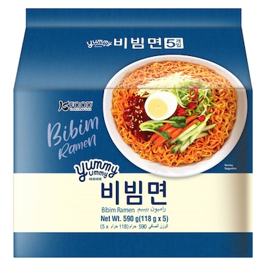 K Food Yummy Yummy Bibim Ramen 118g Pack of 5