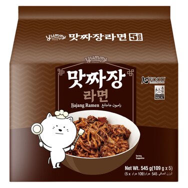 K Food Yummy Yummy Jjajang Ramen 109g Pack of 5