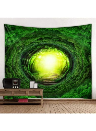 bpa Wall Tapestry Tree hole background quality mandala indian tapestry wall hanging bohemian yoga mat beach throwing carpet Perfect Decorations- Army Green_150x100cm