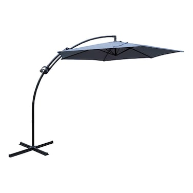 Offset Umbrella Grey 3m