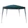 Star Pattern Foldable Gazebo Green and White 3x3m