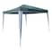 Star Pattern Foldable Gazebo Green and White 3x3m