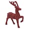 Carrefour Sequin Stand Deer 20cm