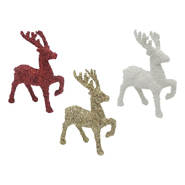 Carrefour Sequin Stand Deer 20cm