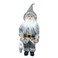 Carrefour Standing Decorated Grey Cloth Santa 45cm