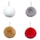 Carrefour Artificial Fur Ball Assorted 9.5cm