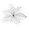 Carrefour Poinsettia Flower Clip White 22cm