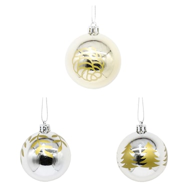 كارفور كرة ديكور  6 سم - لون الشمبانيا