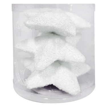 Carrefour Polyfoam Star Set White 11cm 3 PCS
