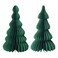 Carrefour Honeycomb Paper Christmas Tree, Green, 20cm