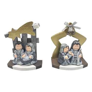Gold Star Nativity Assorted 11x13cm 1 PC