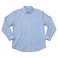 Basic City Men Classic Fit Long Sleeve Plain Button-Down Shirt 100_BLC+, Light Blue