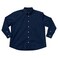 Basic City Men Classic Fit Long Sleeve Plain Button-Down Shirt 100_MAM+, Navy Blue