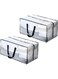 BRISEED&trade; 2-Pack XL Clear Moving Bags with Backpack Straps, Strong Handles, Zippers   Space-Saving, Heavy-Duty Storage Totes for Moving, Camping, Travel   74x34x36cm