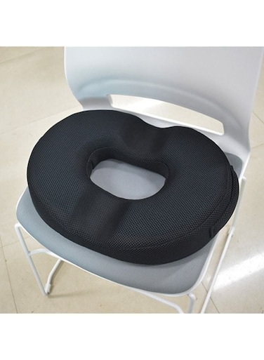Orthopedic Donut Pillow, Hemorrhoid Tailbone Pad, Sacral Chair Pillow, Relieving Postpartum Sciatic Nerve Problems During Pregnancy Pain (Velvet Black)