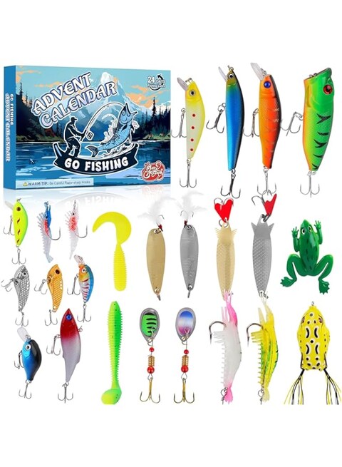Fishing Advent Calendar 2024-24 Days Of Christmas Countdown
