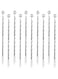 JOYISEN 10PCS Stainless Steel Stirrers 7.5 Inch Stir Sticks with Small Rectangular Paddles for Stirring Epoxy Coffee Beverages Swizzle Stick (Silver)