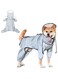 Avont Dog Raincoat - Waterproof Rain Jacket with Transparent Hood, Fully Reflective &amp; Adjustable Pet Rain Poncho for Puppy -Grey (XS)