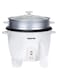 Geepas Automatic Rice Cooker- GRC4327  2.8 L Capacity with Non-Stick Inner Pot and Toughened Glass Lid  Includes Cook, Steam, and Warm Functions  900w
