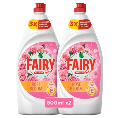 Fairy Dishwashing Liquid Rose Bloom 800ml Pack of 2