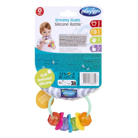 Playgro Dreamy Gums Silicone Rattle PG4088662 0 Months and above