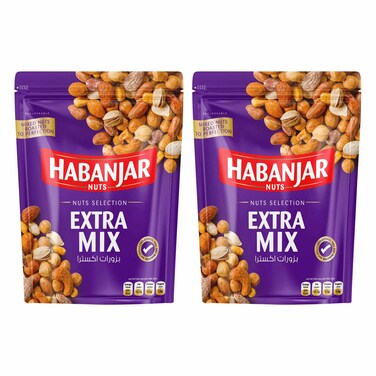 Habanjar Extra Mix Nuts, 250g Pack of 2