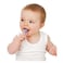 Brush-Baby Silicone Soft Chewable Toothbrush And Teether BB111 White