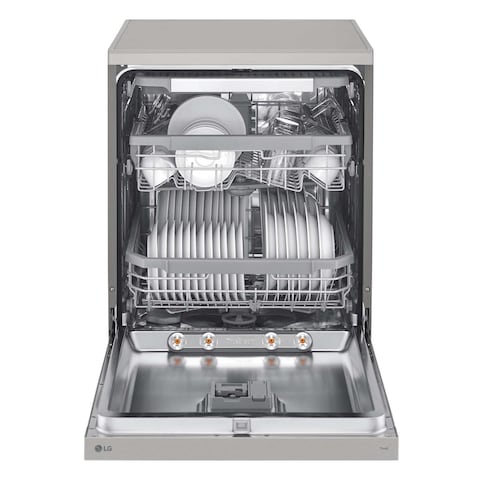 LG TrueSteam Dishwasher DFC435FP Platinum Silver 14 Place Settings