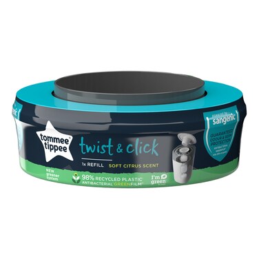 Tommee Tippee Twist And Click Sangenic Cassette Refill Soft Citrus Scent TT85100601