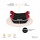 Nurtur Booster Seat ZY03-NR6, Backless Booster Car Seat for Kids 4-12 Years, Black and Red