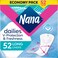 Nana Dailies Fresh Long Panty Liners Economy Pack 52 Liners