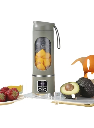 450ml Portable Juice Blenders, Electric Mini Smoothie Blender, Bottle USB Recharable Wireless Juicer Cup Machine For Home Kitchen,