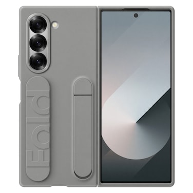 سامسونغ غطاء سيليكون مع قبضة لجهاز غالاكسي فولد 6 - رمادي نجمي