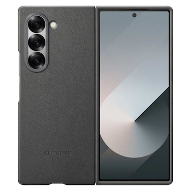 Samsung Vegan Leather Case Cover for Galaxy Fold6 Grey