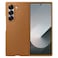 Samsung Vegan Leather Case Cover for Galaxy Fold6 Brown