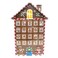 Wooden Gingerbread Advent Calendar 39x26cm