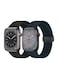 ACLIX 2 Pack Silicone Replacement Magnetic Buckle Band For Apple Watch Band 42mm/44mm/45mm/49mm, Waterproof Silicone Sport Band For iWatch Series 8,Ultra,7,SE,6,5,4,3,2,1