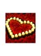 ACLIX 24 Piece Warm White Color Heart Shape Candles Battery Operated
