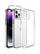 ACLIX 2Pack For iPhone 14 Pro Clear Case and Screen Protector Edge to Edge 360 Degree Front and Back Protection Shockproof Soft TPU With Anti-Scratch Tempered Glass 6.1 inch Clear