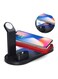 ACLIX 3 in 1 Rotatable Charger Dock Stand For Apple iPhone Micro USB Phone Type C Phone Apple Watch and Apple AirPods Black
