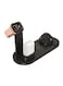 ACLIX 3 in 1 Rotatable Charger Dock Stand For Apple iPhone Micro USB Phone Type C Phone Apple Watch and Apple AirPods Black